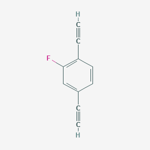 Chemical structure of 1,4-Diethynyl-2-fluorobenzene
