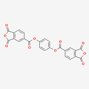 Chemical structure of 1,4-Phenylene Bis(1,3-dioxo-1,3-dihydroisobenzofuran-5-carboxylate)
