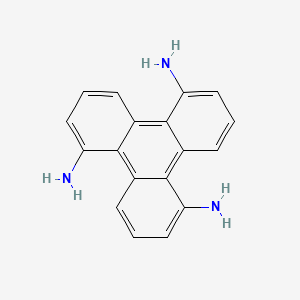 Chemical structure of 1,5,9-Triphenylenetriamine