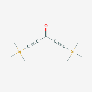 Chemical structure of 1,5-Bis(trimethylsilyl)penta-1,4-diyn-3-one