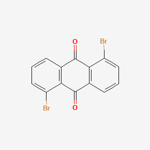 Chemical structure of 1,5-Dibromoanthraquinone