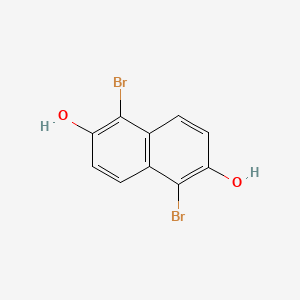 Chemical structure of 1,5-Dibromonaphthalene-2,6-diol