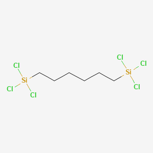 Chemical structure of 1,6-Bis(trichlorosilyl)hexane