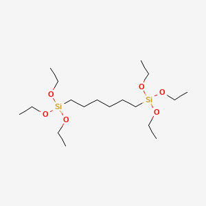 Chemical structure of 1,6-Bis(triethoxysilyl)hexane
