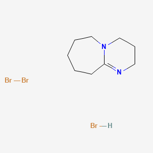 Chemical structure of 1,8-Diazabicyclo[5.4.0]-7-undecene Hydrogen Tribromide
