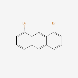 Chemical structure of 1,8-Dibromoanthracene