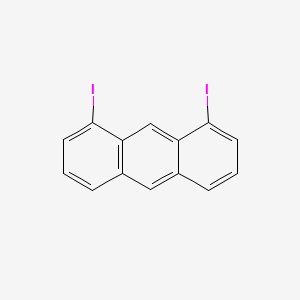 Chemical structure of 1,8-Diiodoanthracene