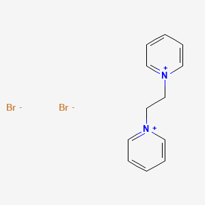 Chemical structure of Pyridinium, 1,1'-(1,2-ethanediyl)bis-, bromide (1:2)