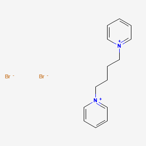 Chemical structure of 1,1'-(Butane-1,4-diyl)di(pyridin-1-ium) dibromide
