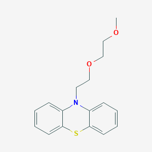 Chemical structure of 10-(2-(2-Methoxyethoxy)ethyl)-10H-phenothiazine