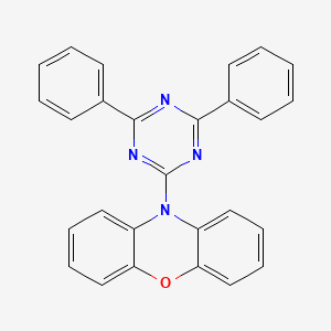 Chemical structure of 10-(4,6-Diphenyl-1,3,5-triazin-2-yl)-10H-phenoxazine