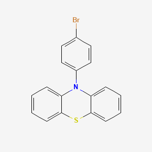 Chemical structure of 10-(4-bromophenyl)-10H-phenothiazine