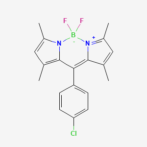 Chemical structure of 10-(4-Chlorophenyl)-5,5-difluoro-1,3,7,9-tetramethyl-5H-dipyrrolo[1,2-c:2',1'-f][1,3,2]diazaborinin-4-ium-5-uide