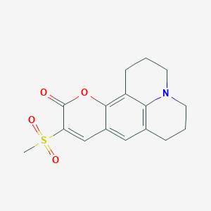 Chemical structure of Coumarin 498