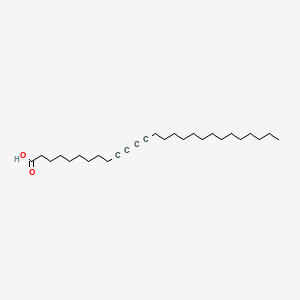 Chemical structure of 10,12-Heptacosadiynoicacid