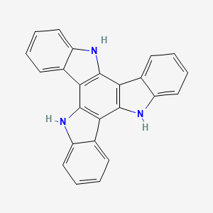 Chemical structure of 10,15-Dihydro-5H-diindolo[3,2-a:3',2'-c]carbazole