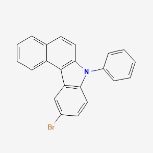 Chemical structure of 10-Bromo-7-phenyl-7H-benzo[c]carbazole