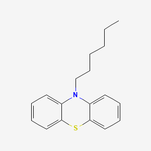 Chemical structure of 10-Hexylphenothiazine