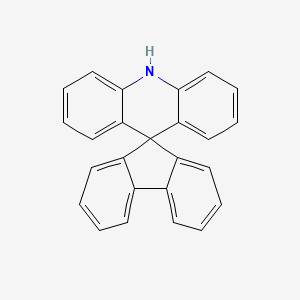 Chemical structure of 10H-Spiro[acridine-9,9'-fluorene]