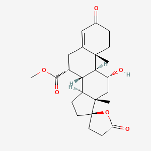 Chemical structure of 11-A-Hydroxy canrenone methyl ester