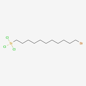 Chemical structure of 11-Bromoundecyltrichlorosilane