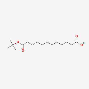 Chemical structure of 1-(1,1-Dimethylethyl) dodecanedioate