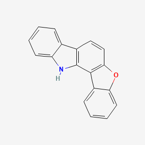Chemical structure of 12H-Benzofuro[3,2-a]carbazole