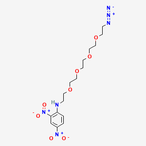 Chemical structure of 14-Azido-N-(2,4-dinitrophenyl)-3,6,9,12-tetraoxatetradecan-1-amine