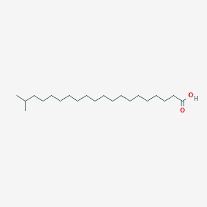 Chemical structure of 19-methyleicosanoic acid