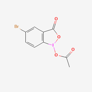 Chemical structure of 1-Acetoxy-5-bromo-1,2-benziodoxol-3(1H)-one