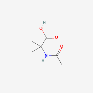 Chemical structure of 1-Acetamidocyclopropane-1-carboxylic acid