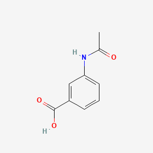 Chemical structure of 3-Acetamidobenzoic acid