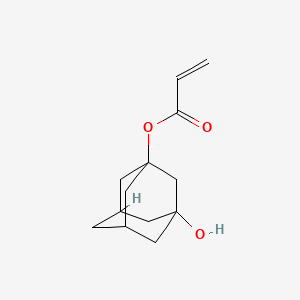 Chemical structure of 3-Hydroxy-1-adamantyl acrylate