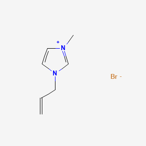 Chemical structure of 1-Allyl-3-methylimidazolium bromide