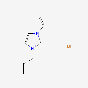 Chemical structure of 1-Allyl-3-vinyl-2,3-dihydro-1H-imidazole hydrobromide