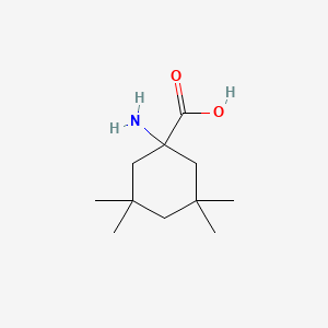 Chemical structure of 1-Amino-3,3,5,5-tetramethylcyclohexane-1-carboxylic acid