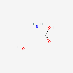 Chemical structure of 1-Amino-3-hydroxycyclobutane-1-carboxylic acid