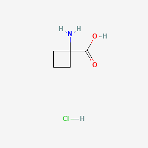 Chemical structure of 1-Aminocyclobutanecarboxylic Acid Hydrochloride