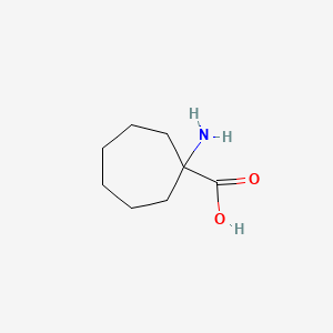 Chemical structure of 1-Aminocycloheptanecarboxylic acid