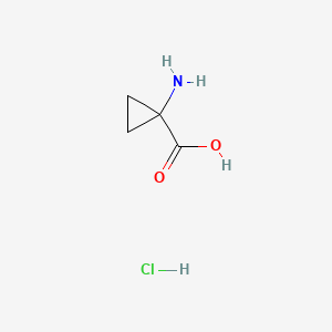 Chemical structure of 1-Carboxycyclopropanaminium chloride