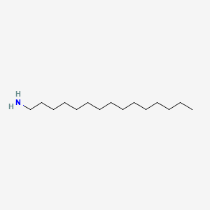 Chemical structure of Pentadecylamine