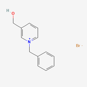 Chemical structure of 1-Benzyl-3-(hydroxymethyl)pyridin-1-ium bromide