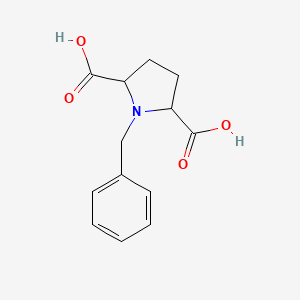 Chemical structure of 1-Benzylpyrrolidine-2,5-dicarboxylic acid