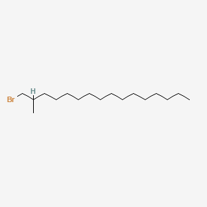 Chemical structure of 1-Bromo-2-methylhexadecane