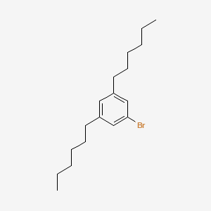 Chemical structure of 1-Bromo-3,5-dihexylbenzene