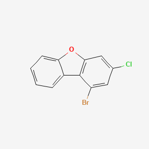 Chemical structure of 1-Bromo-3-chlorodibenzo[b,d]furan