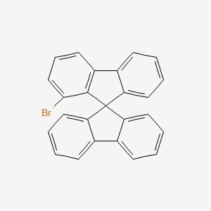 Chemical structure of 1-bromo-9,9'-Spirobi[9H-fluorene]