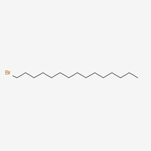 Chemical structure of 1-Bromopentadecane