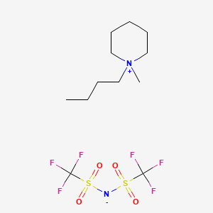 Chemical structure of 1-Butyl-1-methylpiperidinium Bis(trifluoromethanesulfonyl)imide