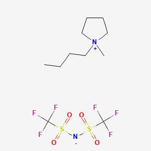 Chemical structure of 1-Butyl-1-methylpyrrolidin-1-ium bis((trifluoromethyl)sulfonyl)amide